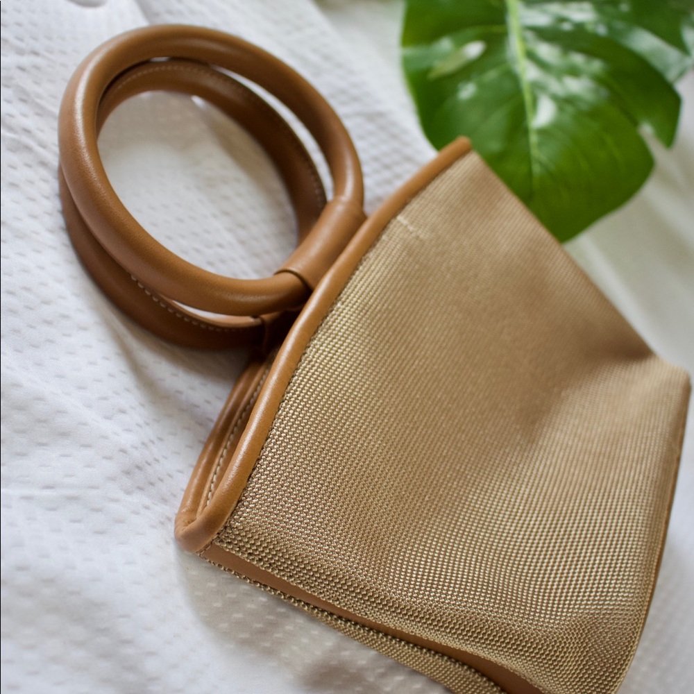 Nine West Purse Tan Gold Small